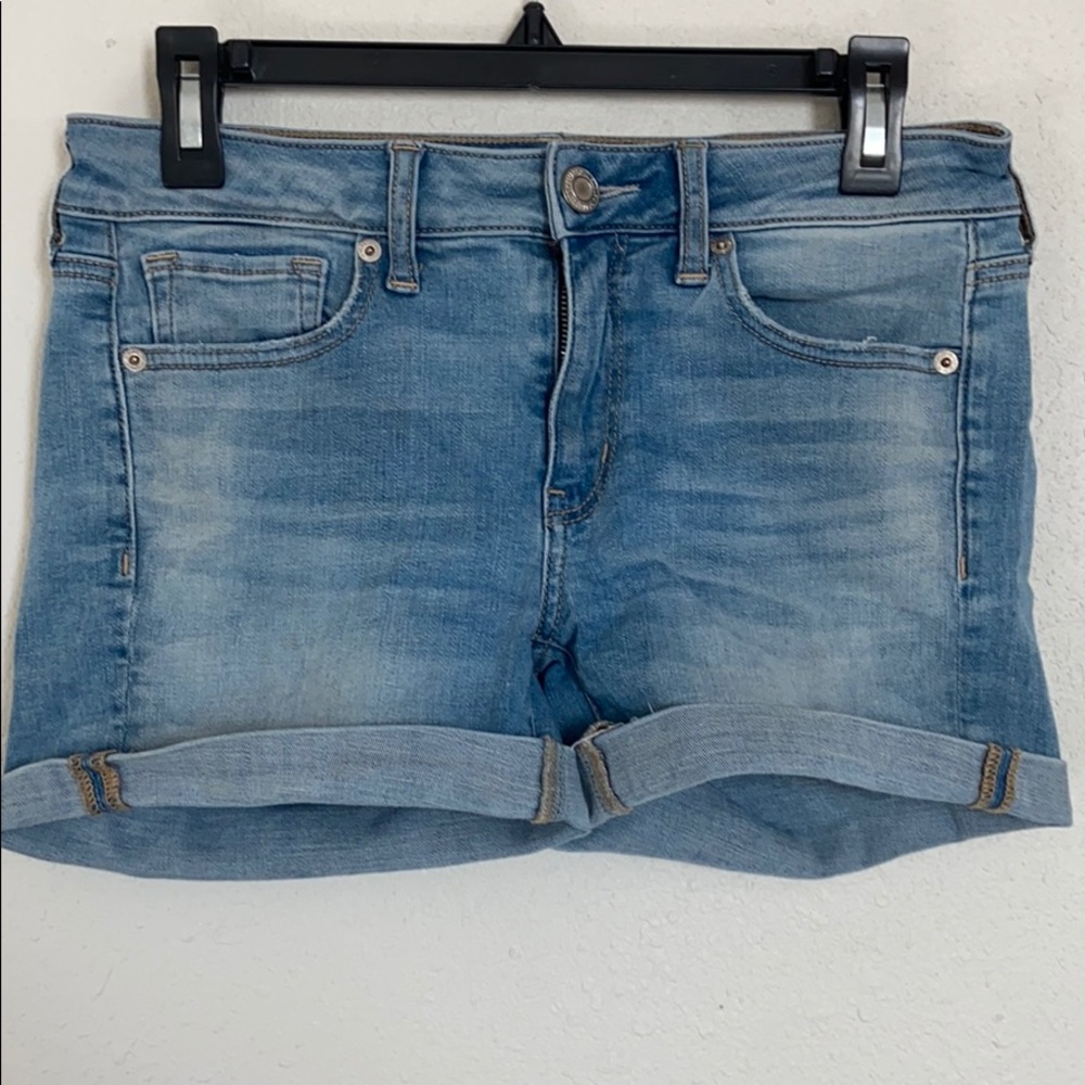 American eagle midi shorts